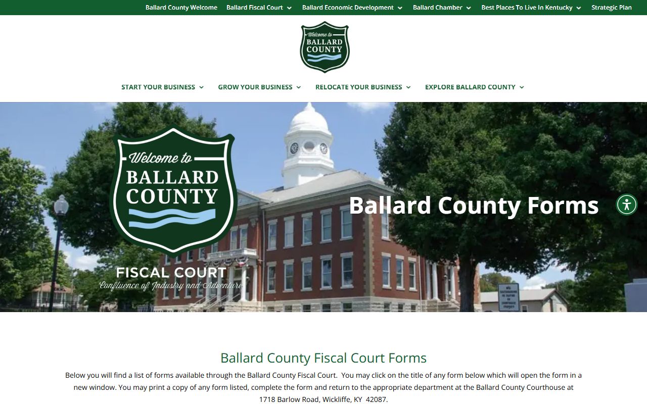Ballard County clerk records and county forms access