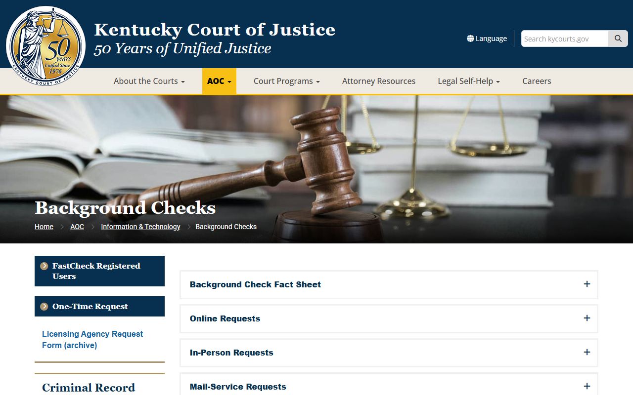 Ballard County court records AOC criminal record reports