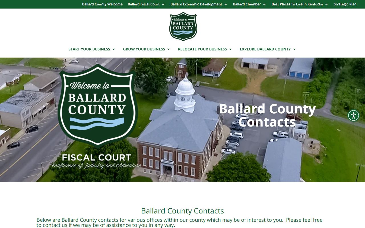 Ballard County court records county contacts page
