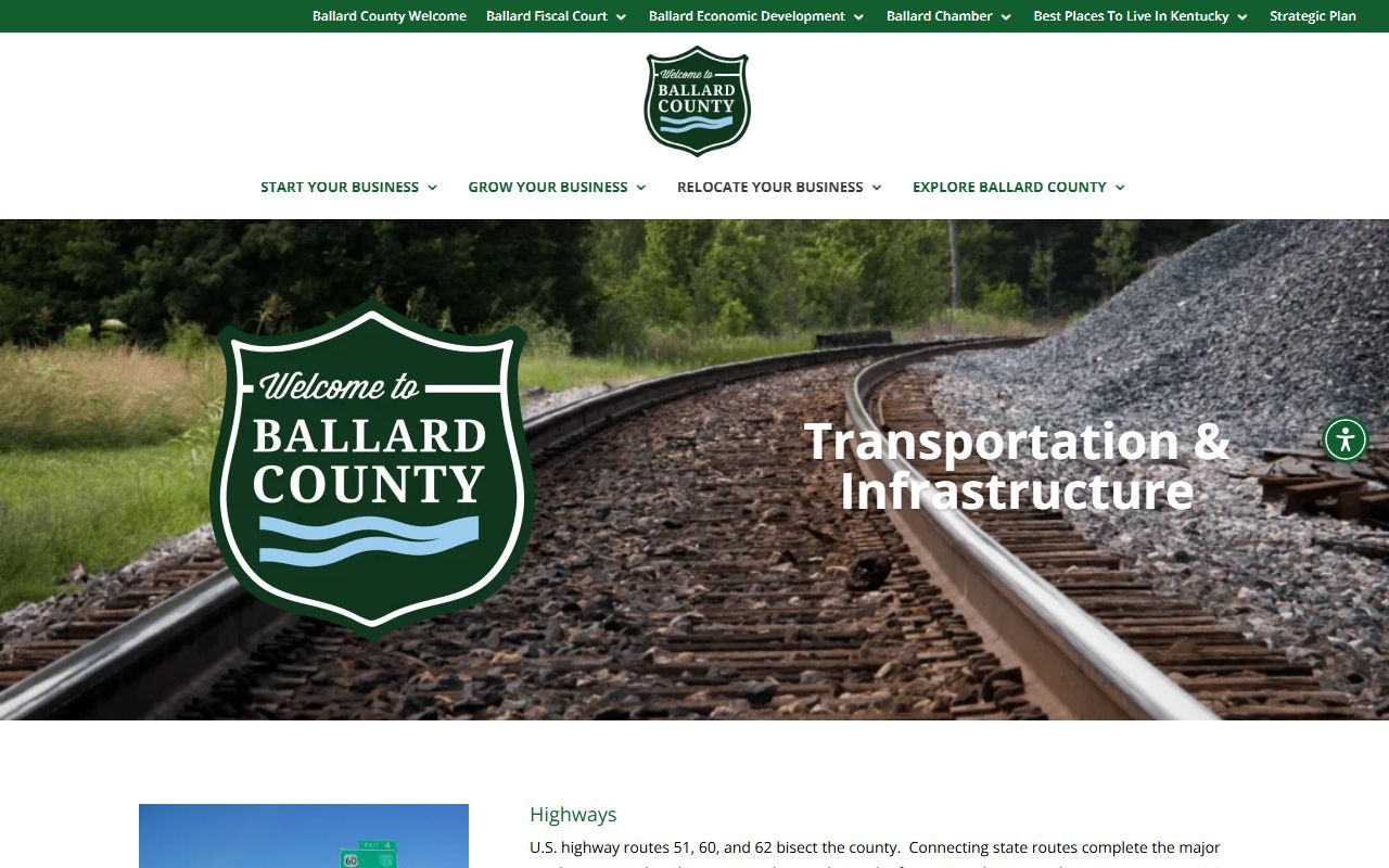 Ballard County court records transportation routes