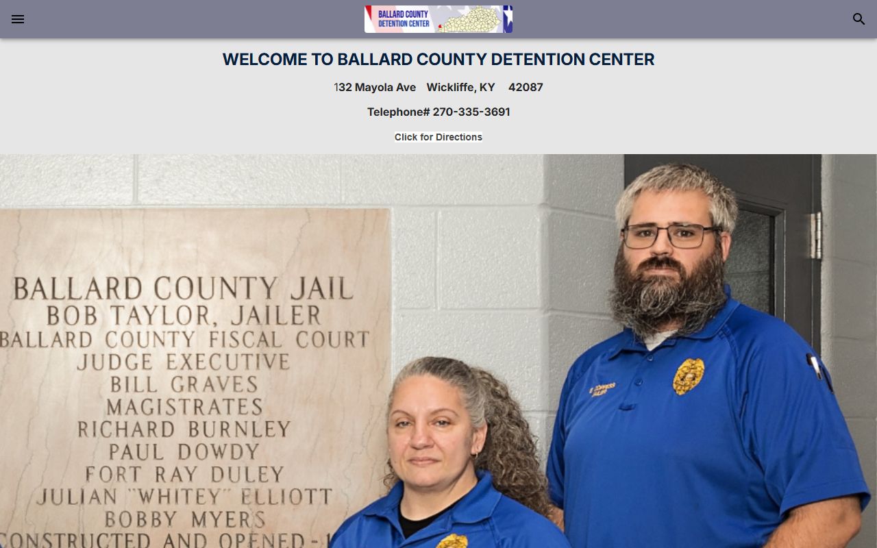 Ballard County inmate records detention center source