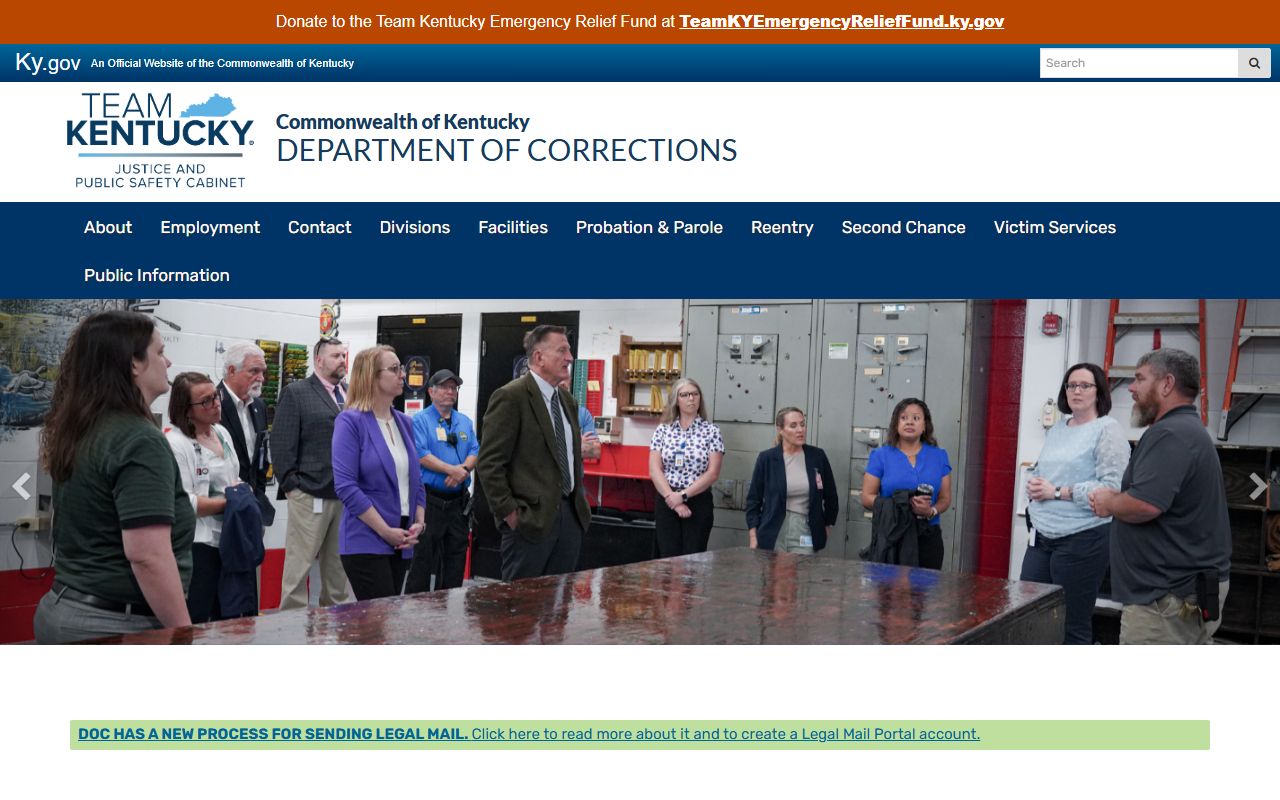 Ballard County inmate records Kentucky Department of Corrections source