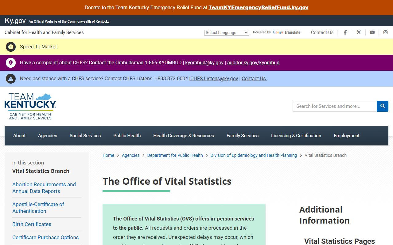 Ballard County marriage and divorce records through Kentucky Office of Vital Statistics