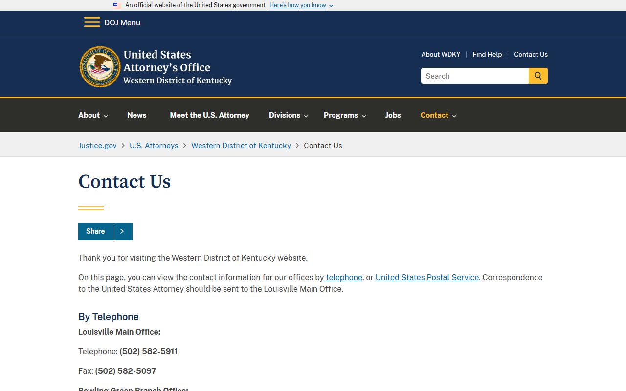 Ballard County warrant records Western District of Kentucky contact source